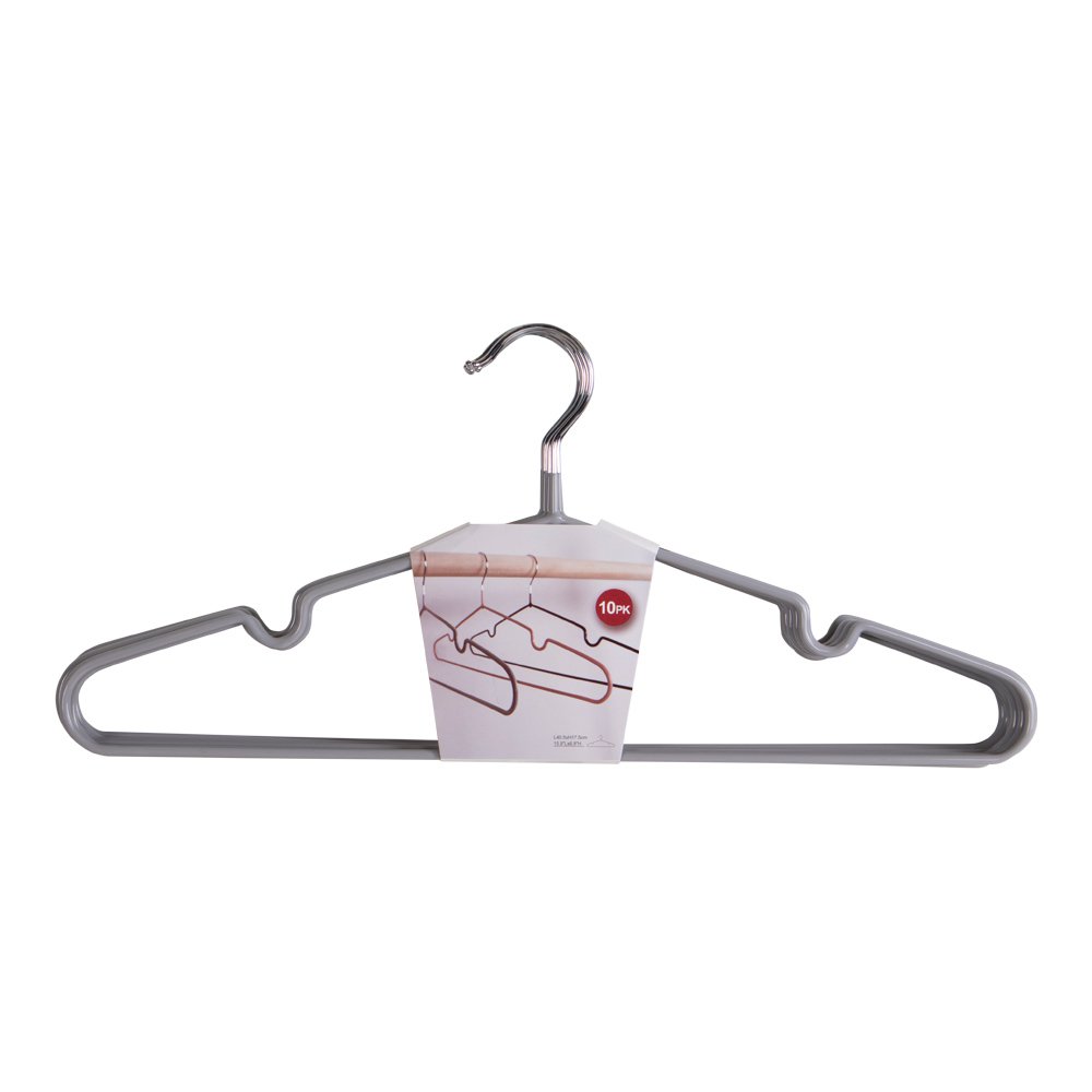 Massa Hangers - Metalen hangers met grijze coating S/10