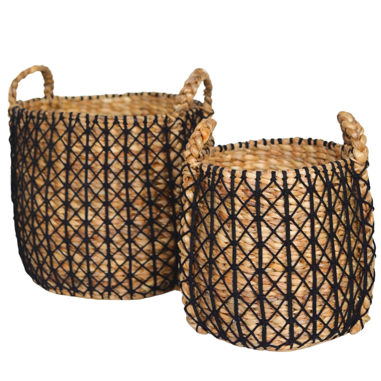Laundry basket PRAYA | Plant basket made of water hyacinth