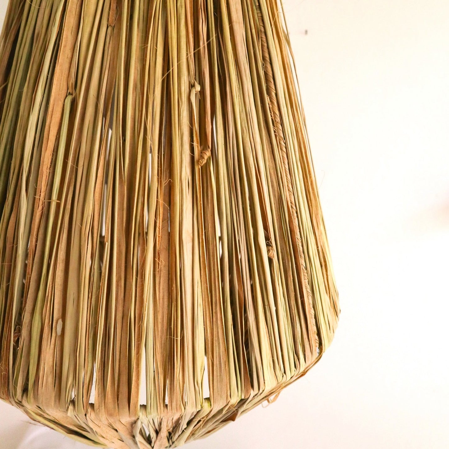 Lampenkap Plafondlamp Pendel rond ENDAH gemaakt van Raffia