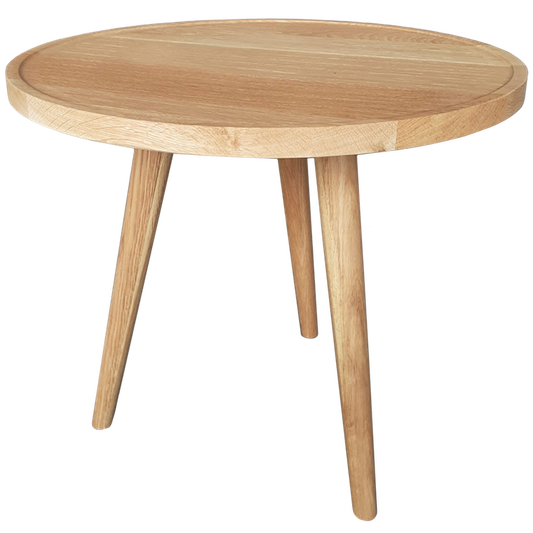 Side table Oak round 50cm