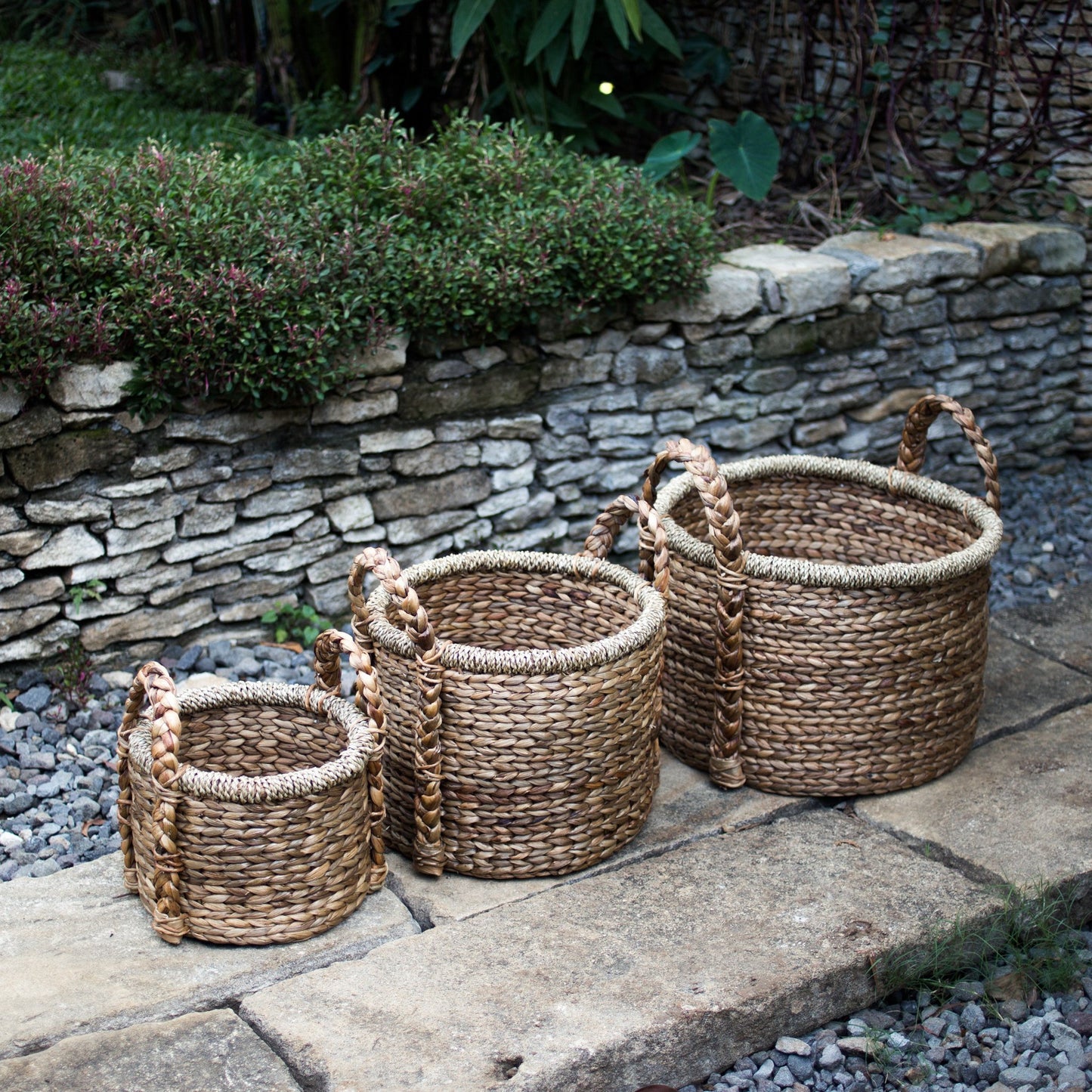 Plant | Basket Storage Basket | Laundry basket CANGGU made of water hyacinth (3 sizes)